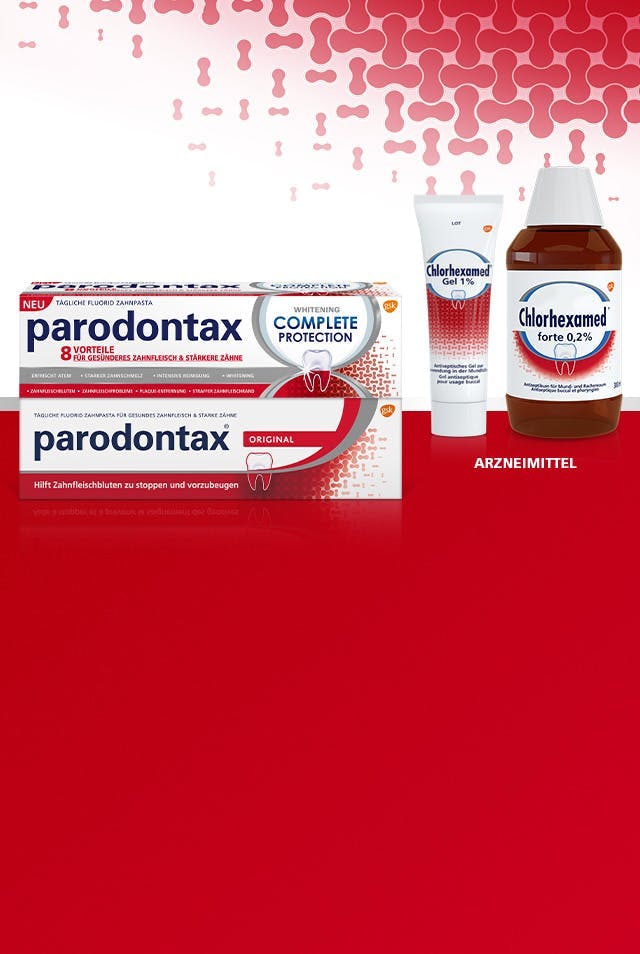 Gama de productos parodontax de uso diario