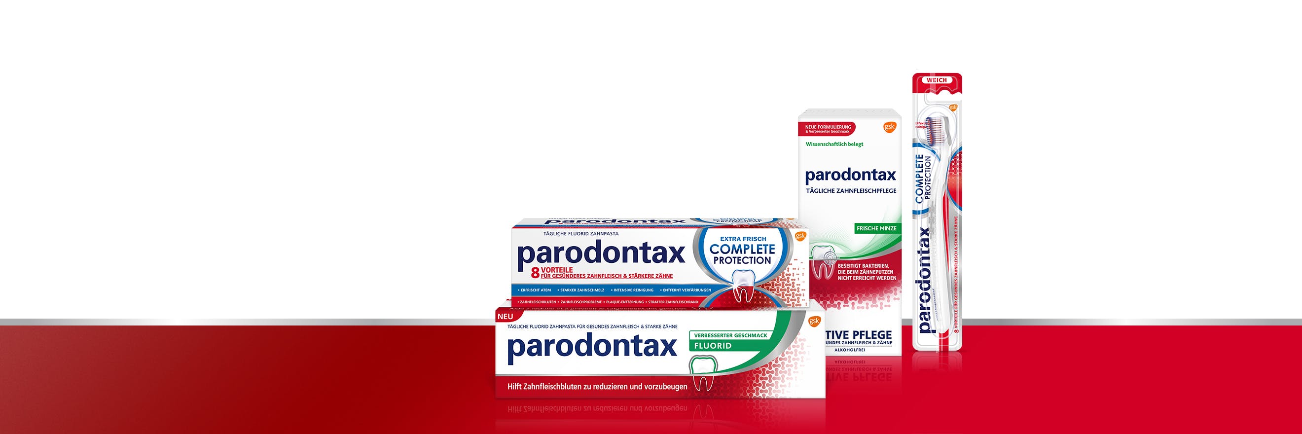 parodontax tägliche Mundpflegesortiment
