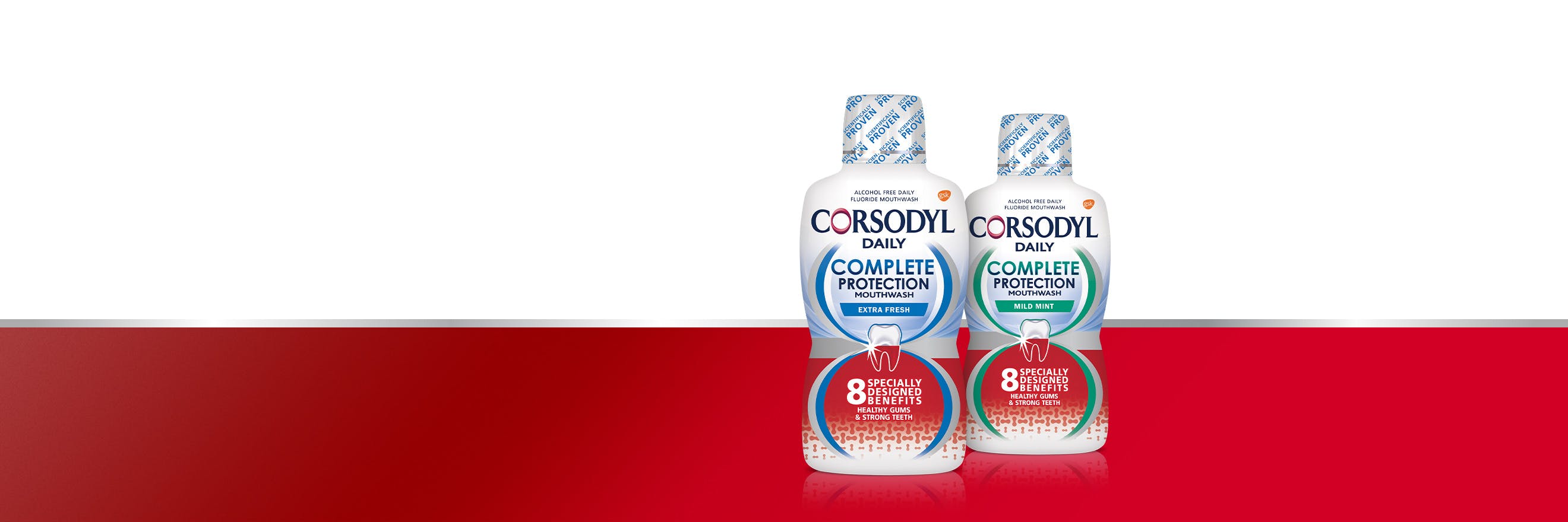 Corsodyl Mouthwash range