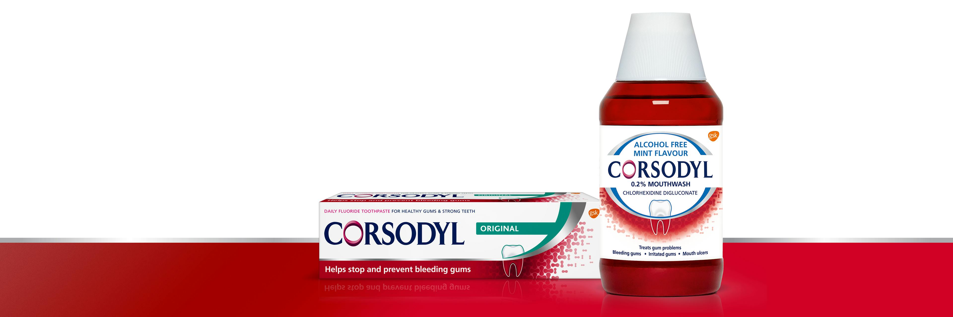 Corsodyl Toothpaste and Corsodyl Mouthwash