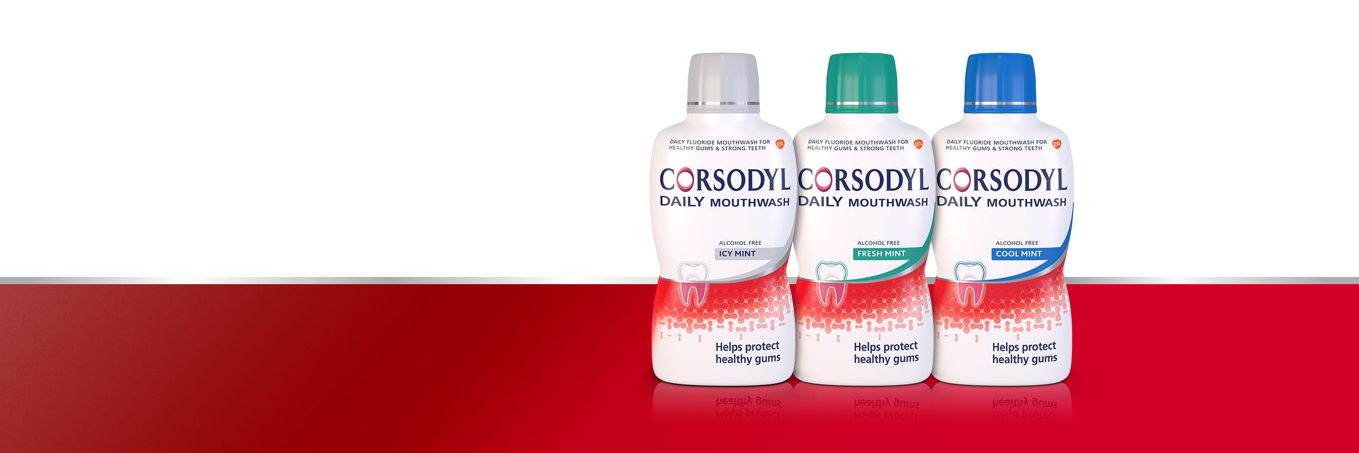 Corsodyl Mouthwash range