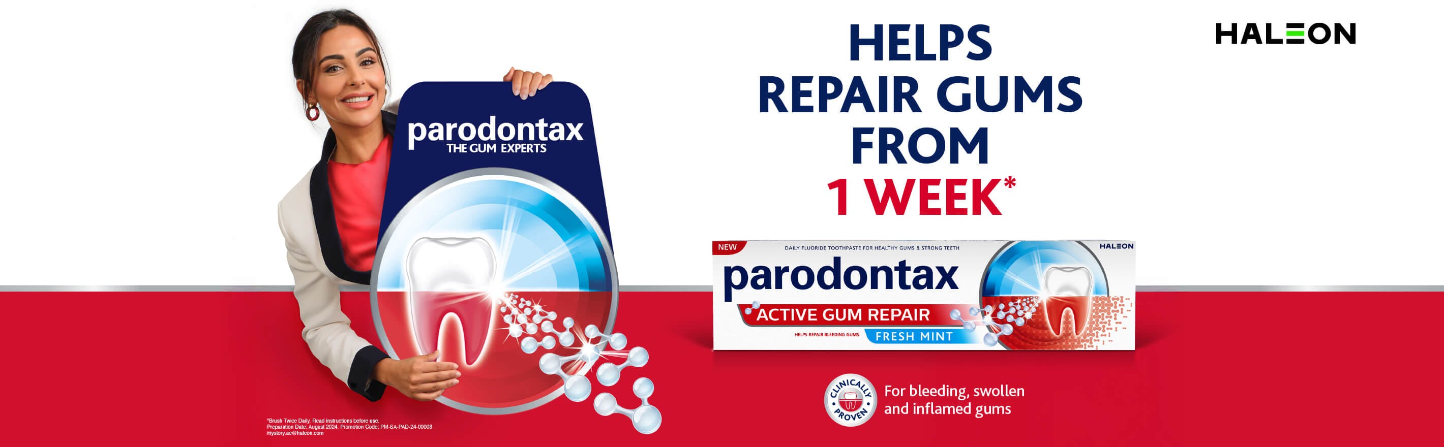 parodontax Active Gum Repair banner
