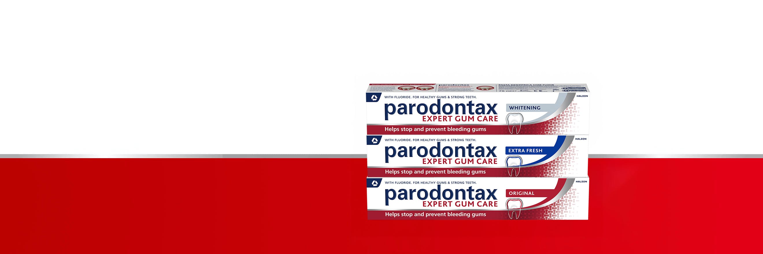 parodontax toothpaste.