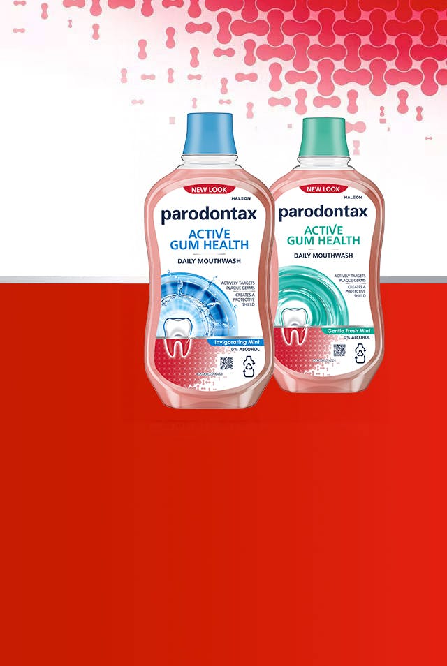 parodontax daily gum care mouthwash bottles 