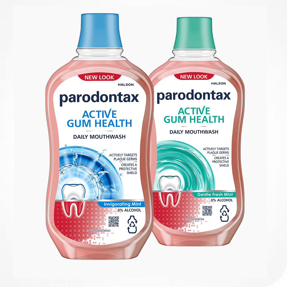 parodontax daily gum care mouthwash.