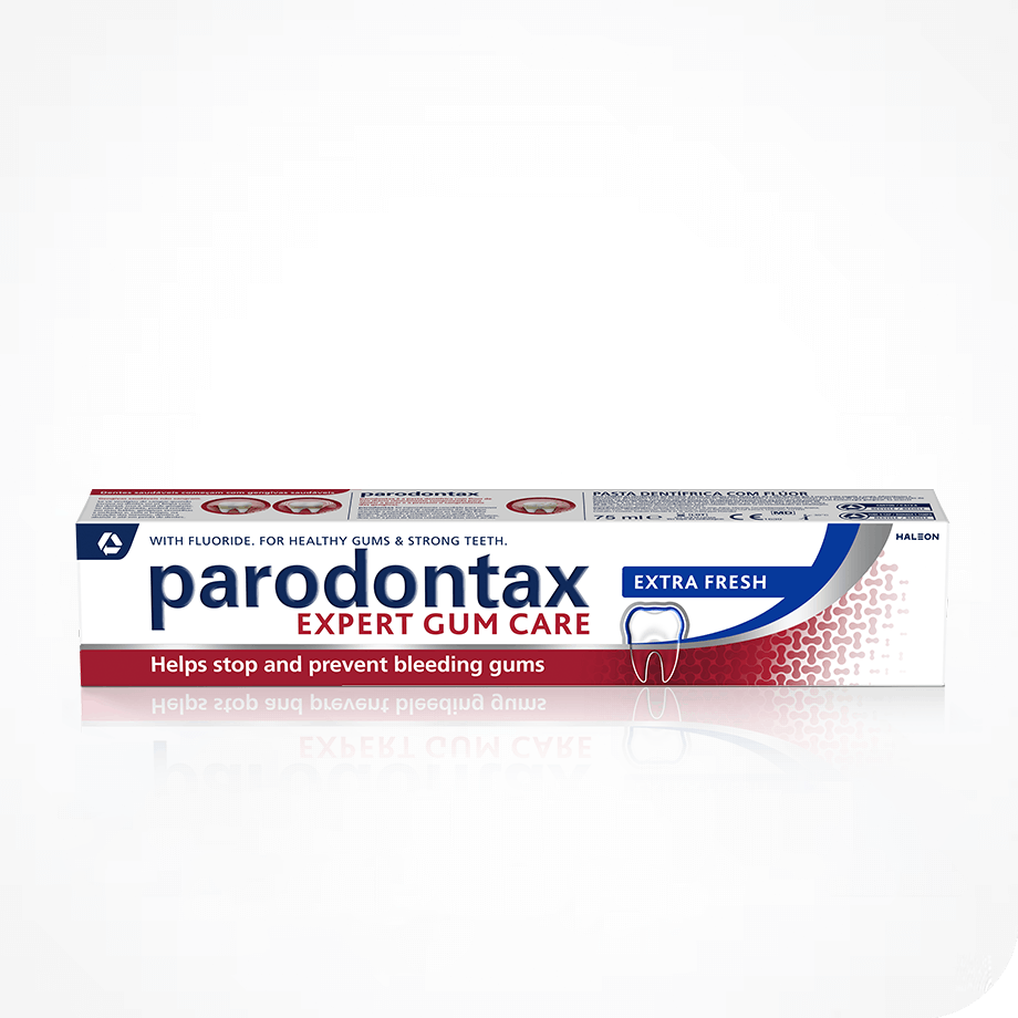 parodontax extra fresh toothpaste.