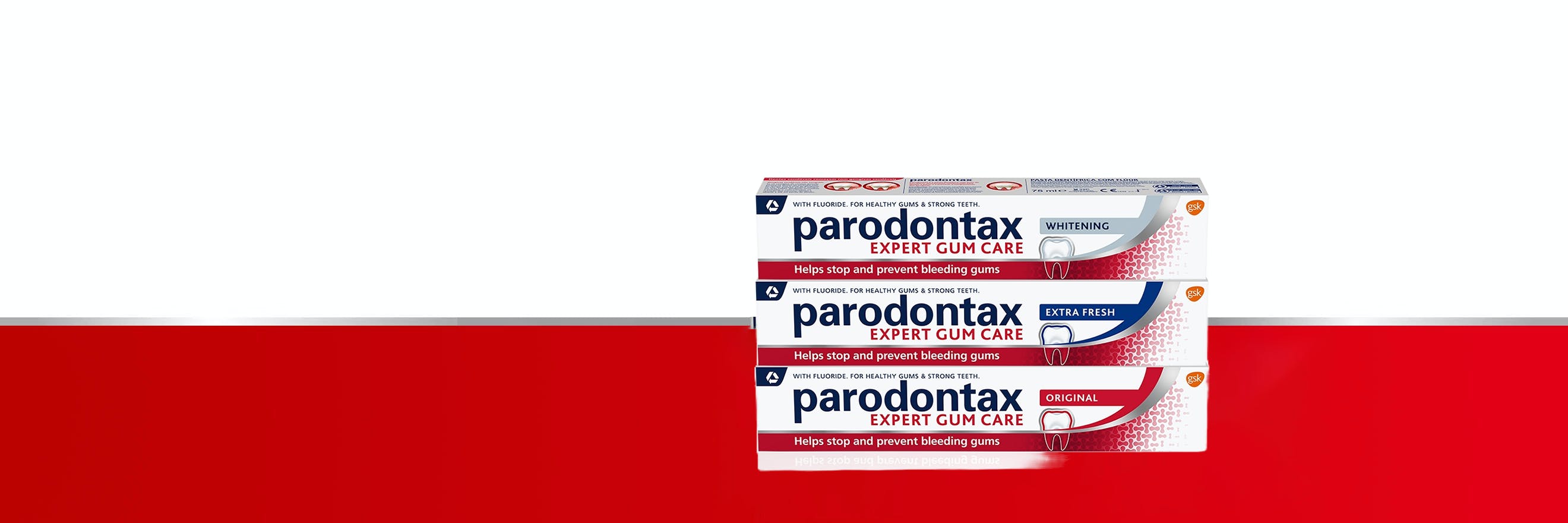 parodontax toothpaste.