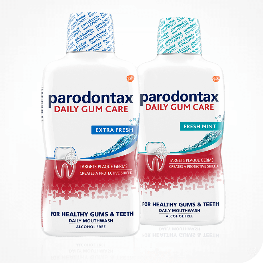 parodontax daily gum care mouthwash.