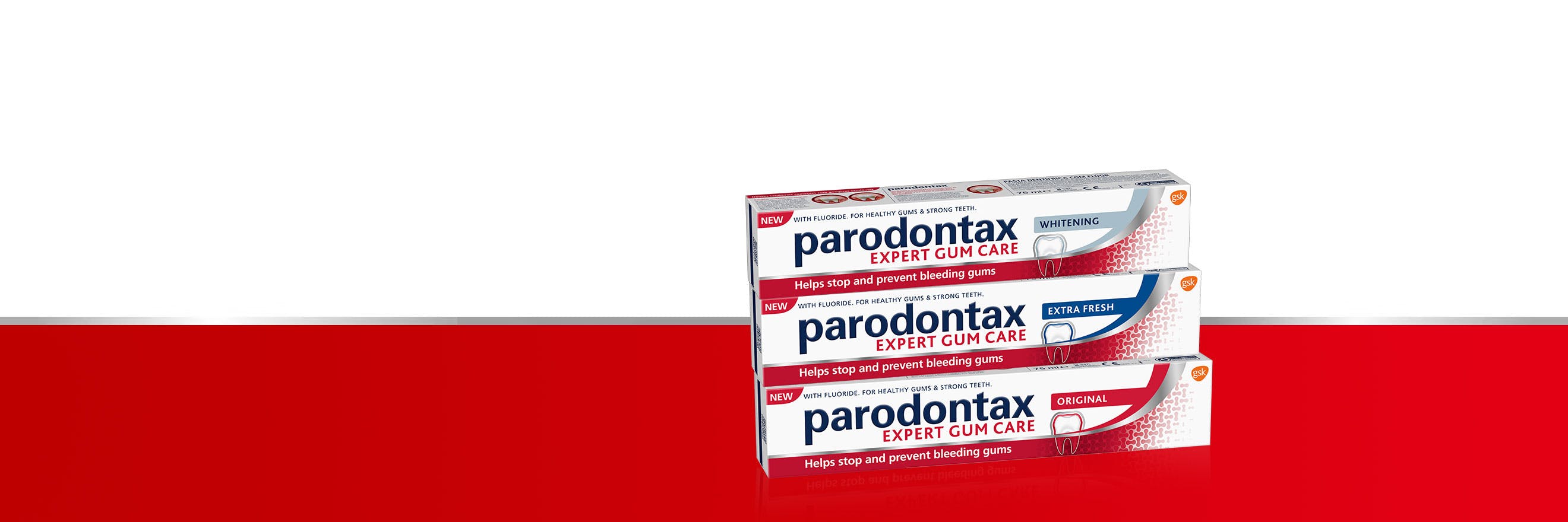 parodontax toothpaste.