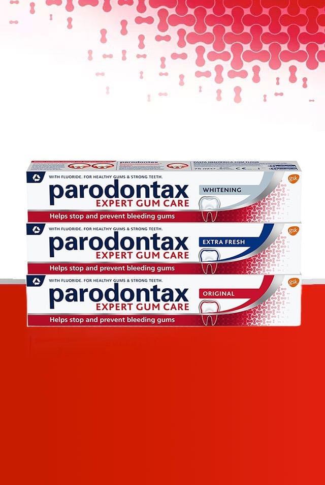 Parodontax whitening toothpaste for bleeding gums