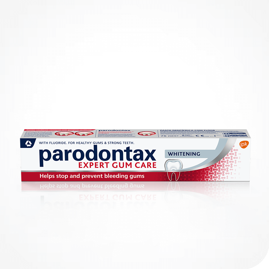 Parodontax whitening toothpaste for bleeding gums