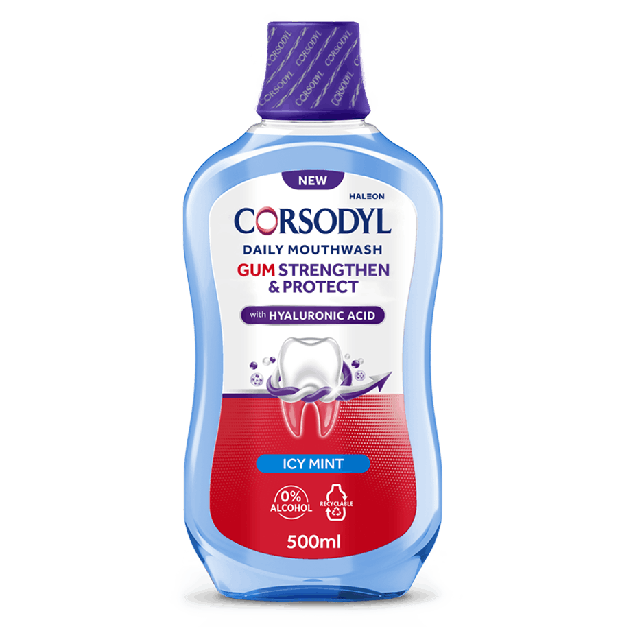 Corsodyl Gum Strengthen and Protect Mouthwash Icy Mint
