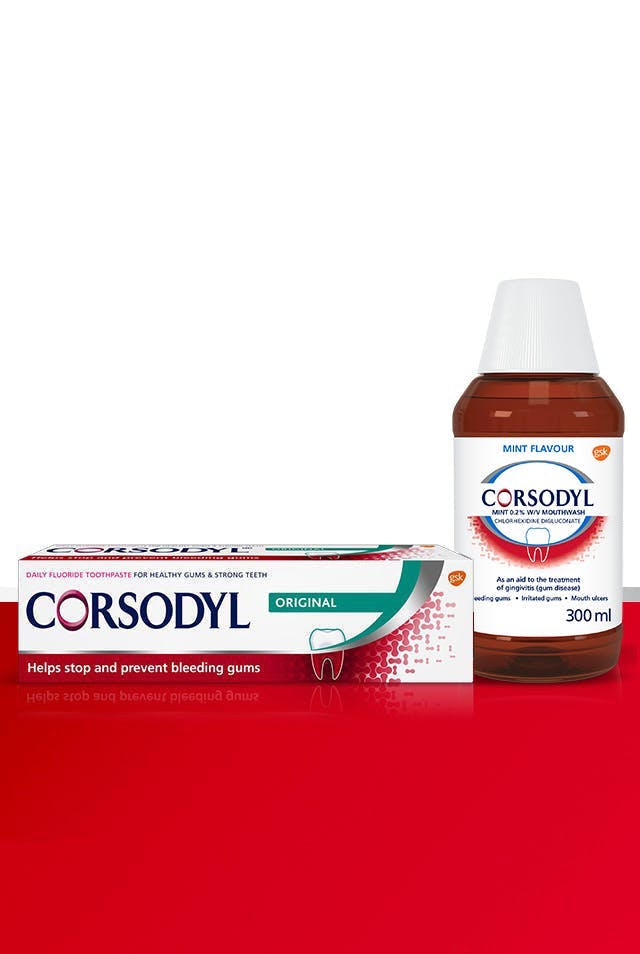 corsodyl mouthwash and toothpaste