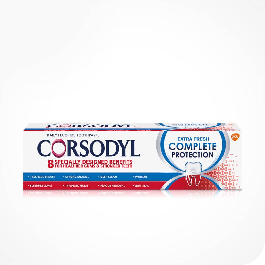 corsodyl toothpaste staining