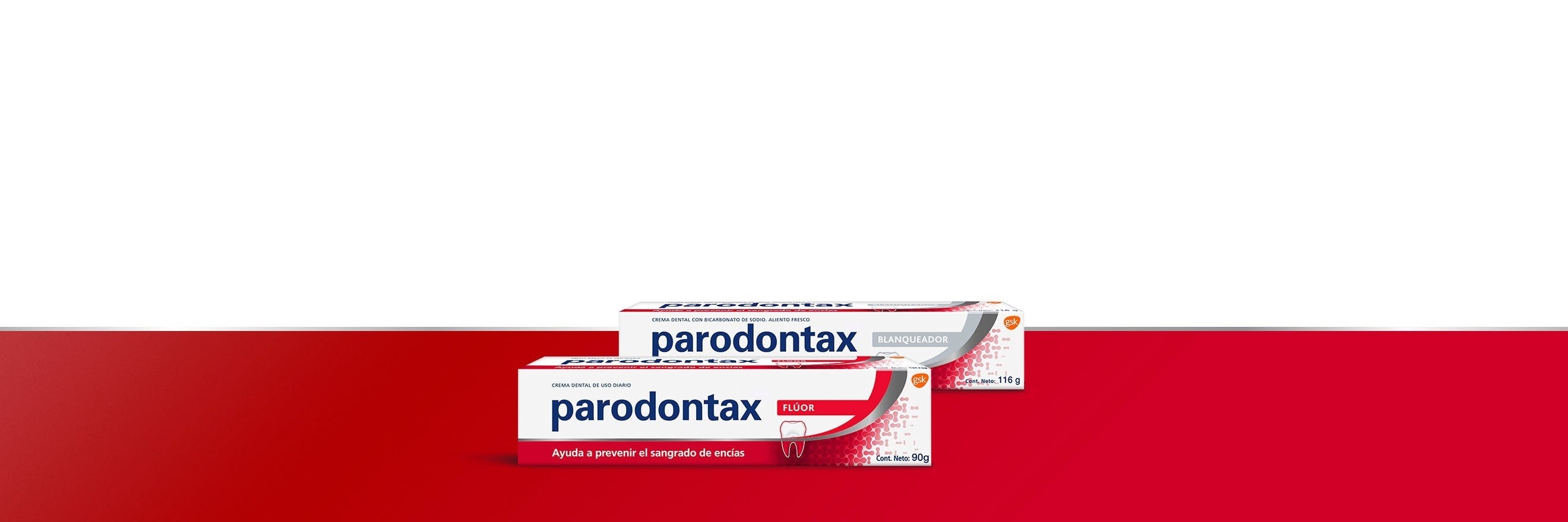Gama de productos de uso diario parodontax