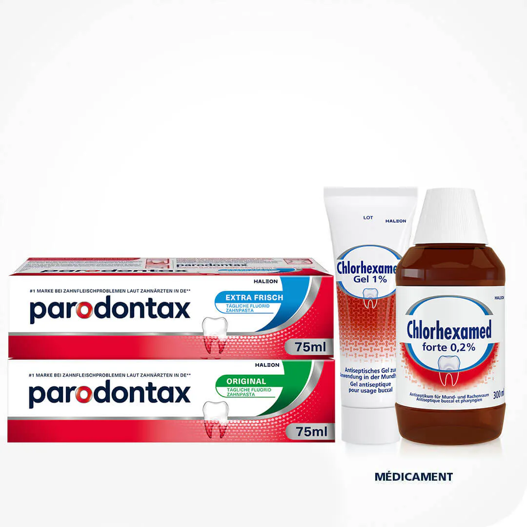 Prenez soin de vos gencives avec parodontax et Chlorhexamed