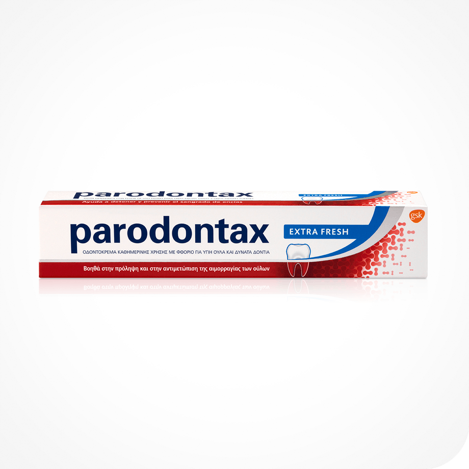 Οδοντόκρεμα parodontax Extra Fresh καθημερινής χρήσης για περισσότερη φρεσκάδα