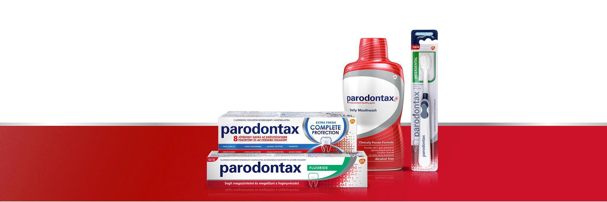 parodontax termékcsalád mindennapi használatra