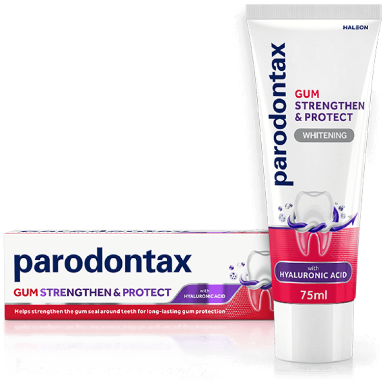 Parodontax Gum Strengthen & Protect fogkrém tubus és doboz