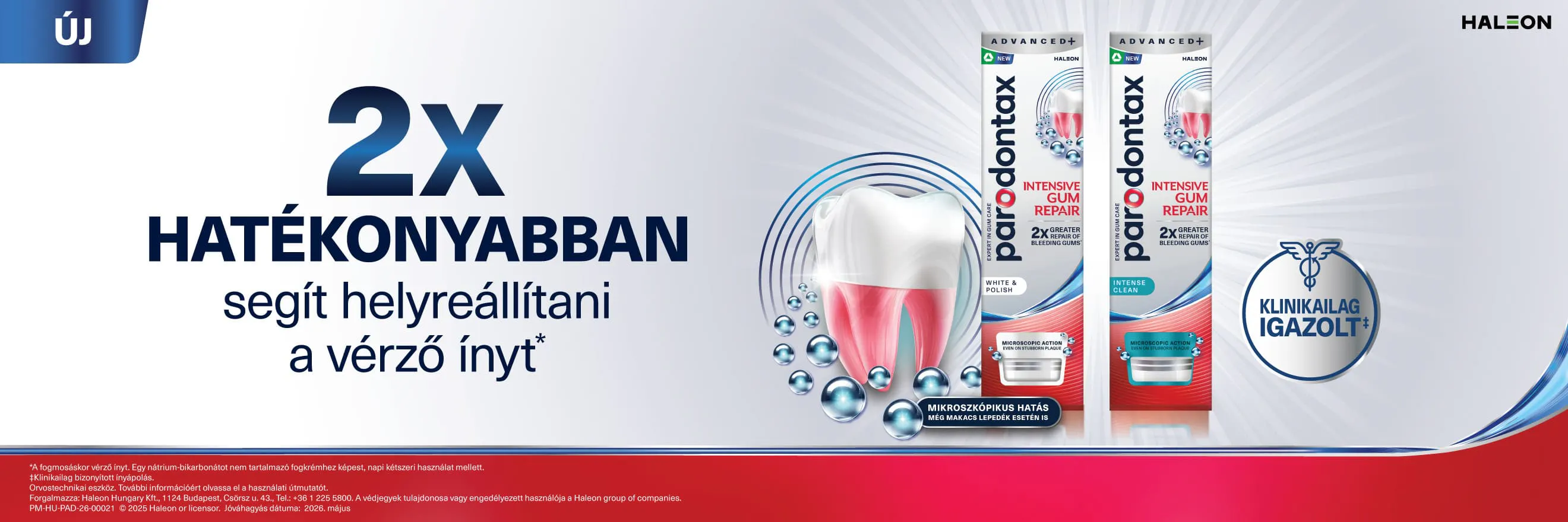 Parodontax Intensive Gum Repair banner
