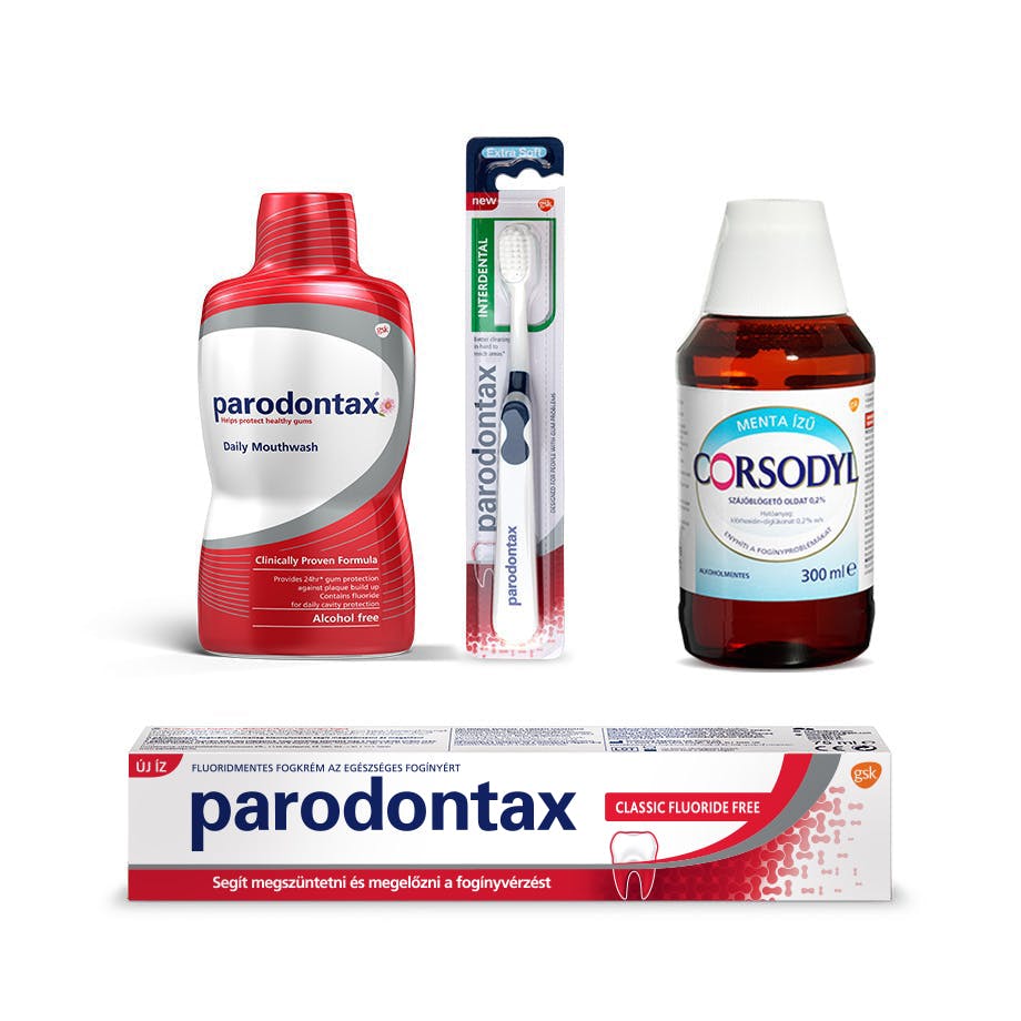 parodontax termékek mindennapi használatra
