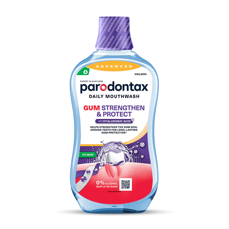 PARODONTAX Gum Strengthen & Protect Icy Mint szájvíz, 500 ml
