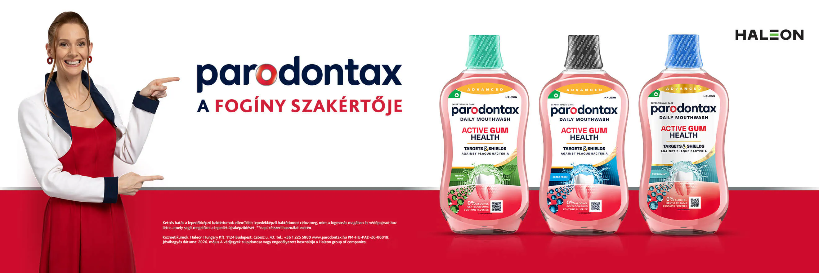 parodontax szájvíz banner