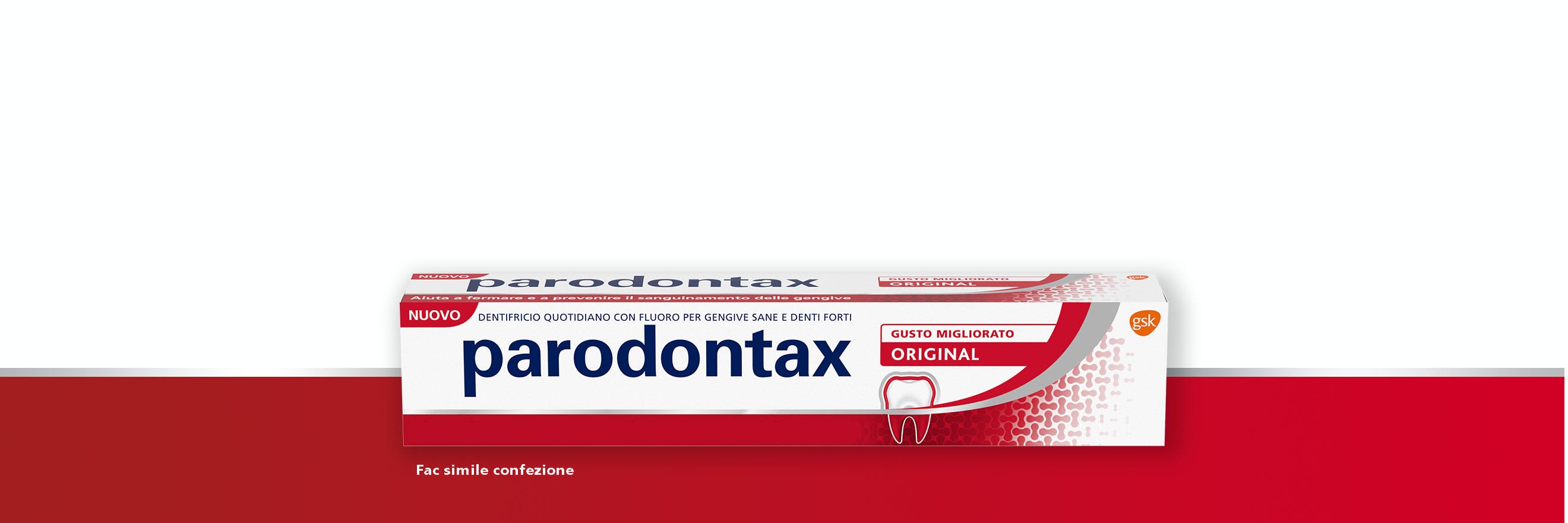 Il dentifricio parodontax Original ad uso quotidiano
