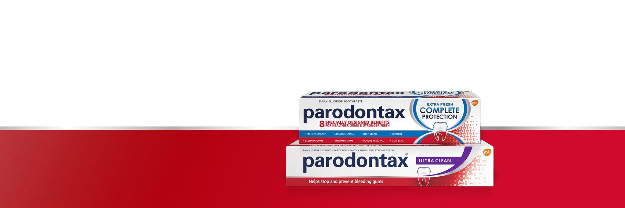kasdienės priežiūros parodontax Ultra Clean dantų pasta