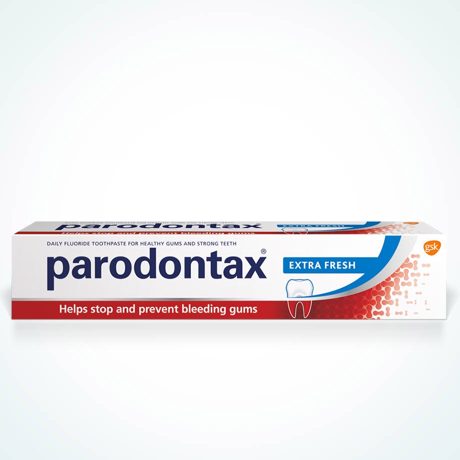 kasdienės priežiūros parodontax Extra Fresh dantų pasta 