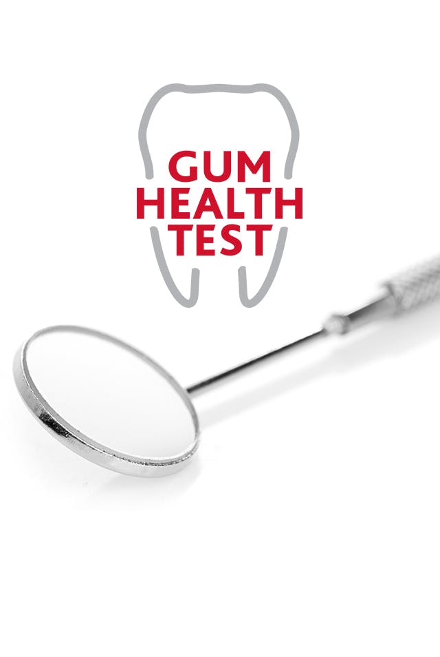 Gum Health Test. A dentists mirror.