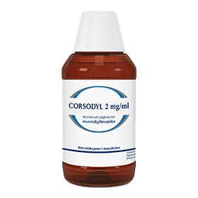 CORSODYL 2 MG/ML MUNNSKYLL 