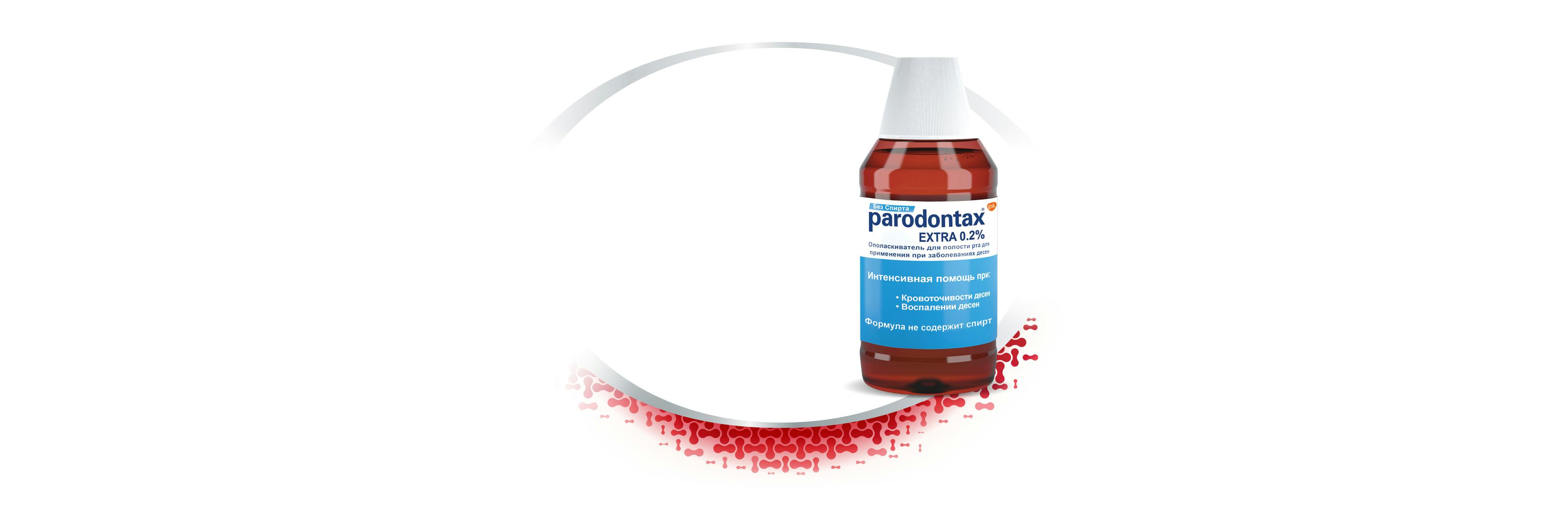 Интенсивная помощь при кровоточивости и воспалении десен: ополаскиватель для полости рта parodontax Extra 0.2% без спирта