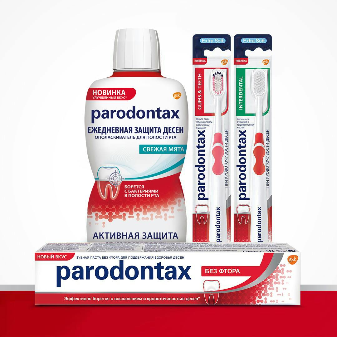 Средства для полости рта parodontax для ежедневного использования
