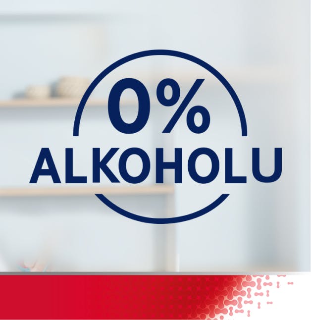 Symbol s textom 0 % alkoholu 