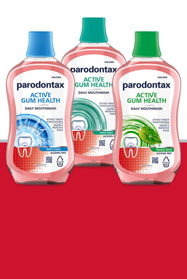 parodontax Daily mouthwash product range
