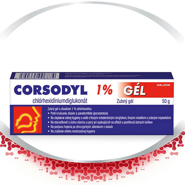 Corsodyl 1% Gél