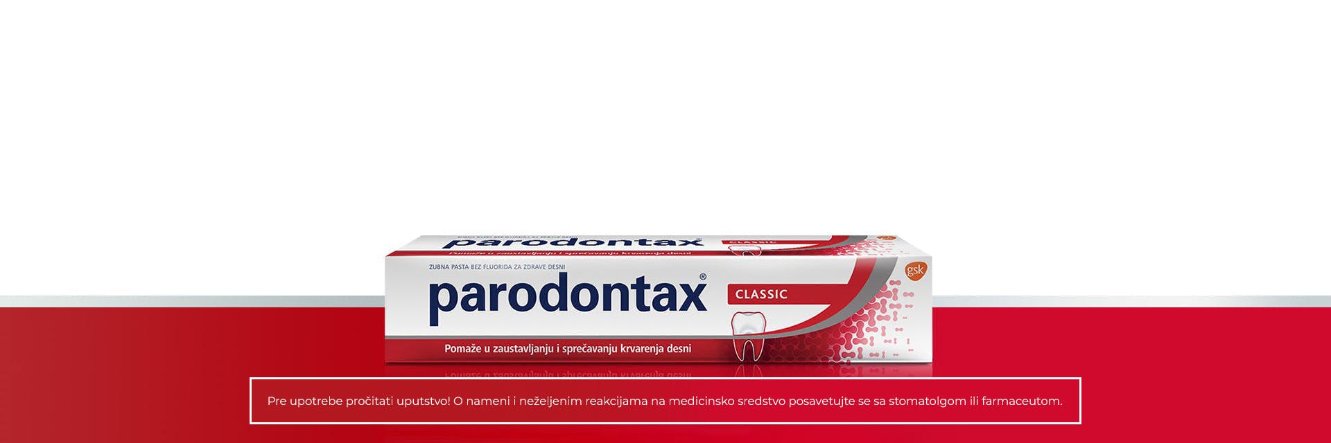 parodontax Daily Original toothpaste and Corsodyl Intensive Treatment alcohol free mouthwash