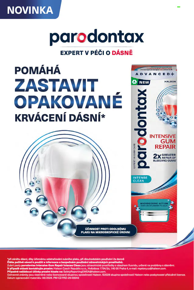 Zubní pasta Parodontax Aktivní obnova dásní Fresh Mint