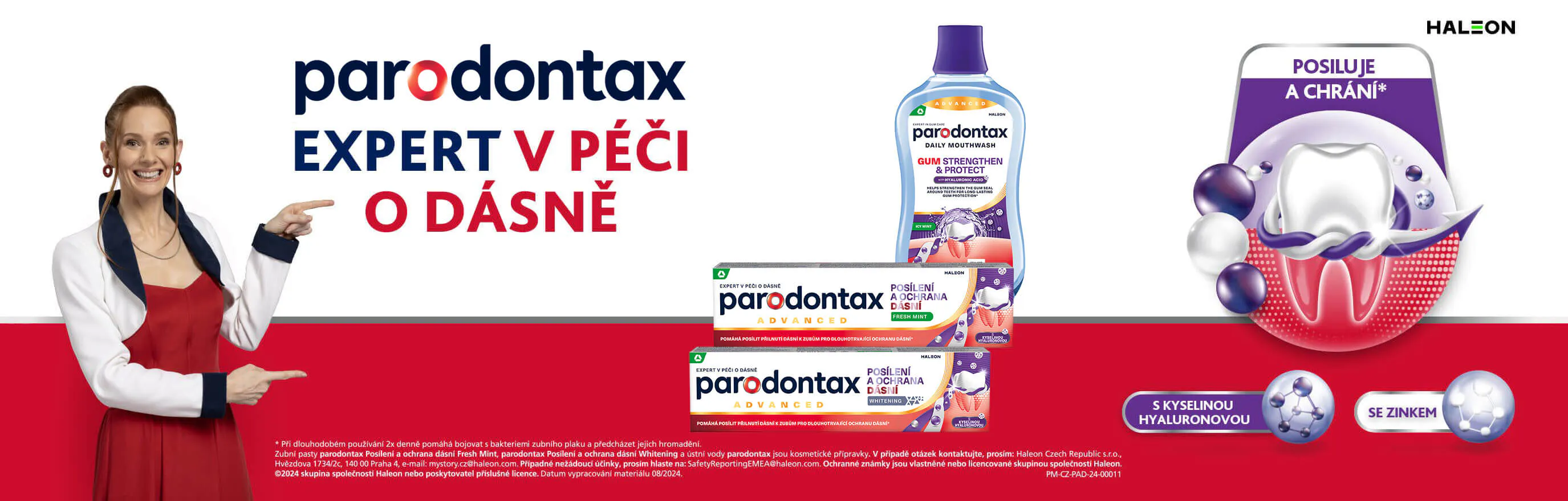 Parodontax Gum Strengthen Protect banner