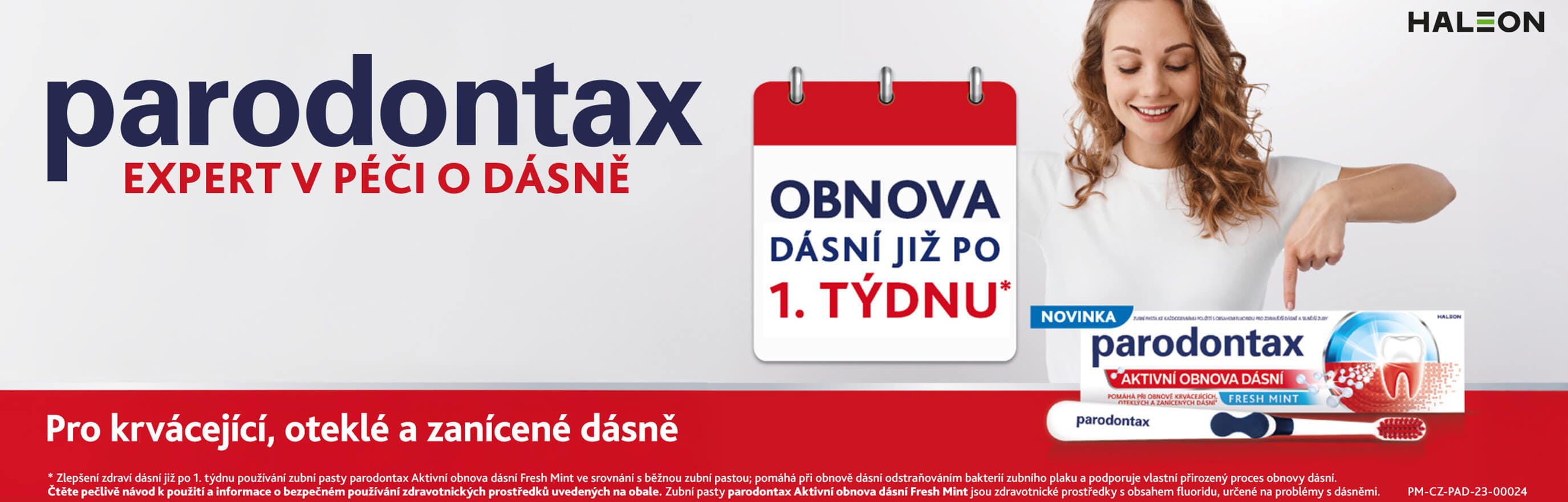 Zubní pasta Parodontax Aktivní obnova dásní Fresh Mint