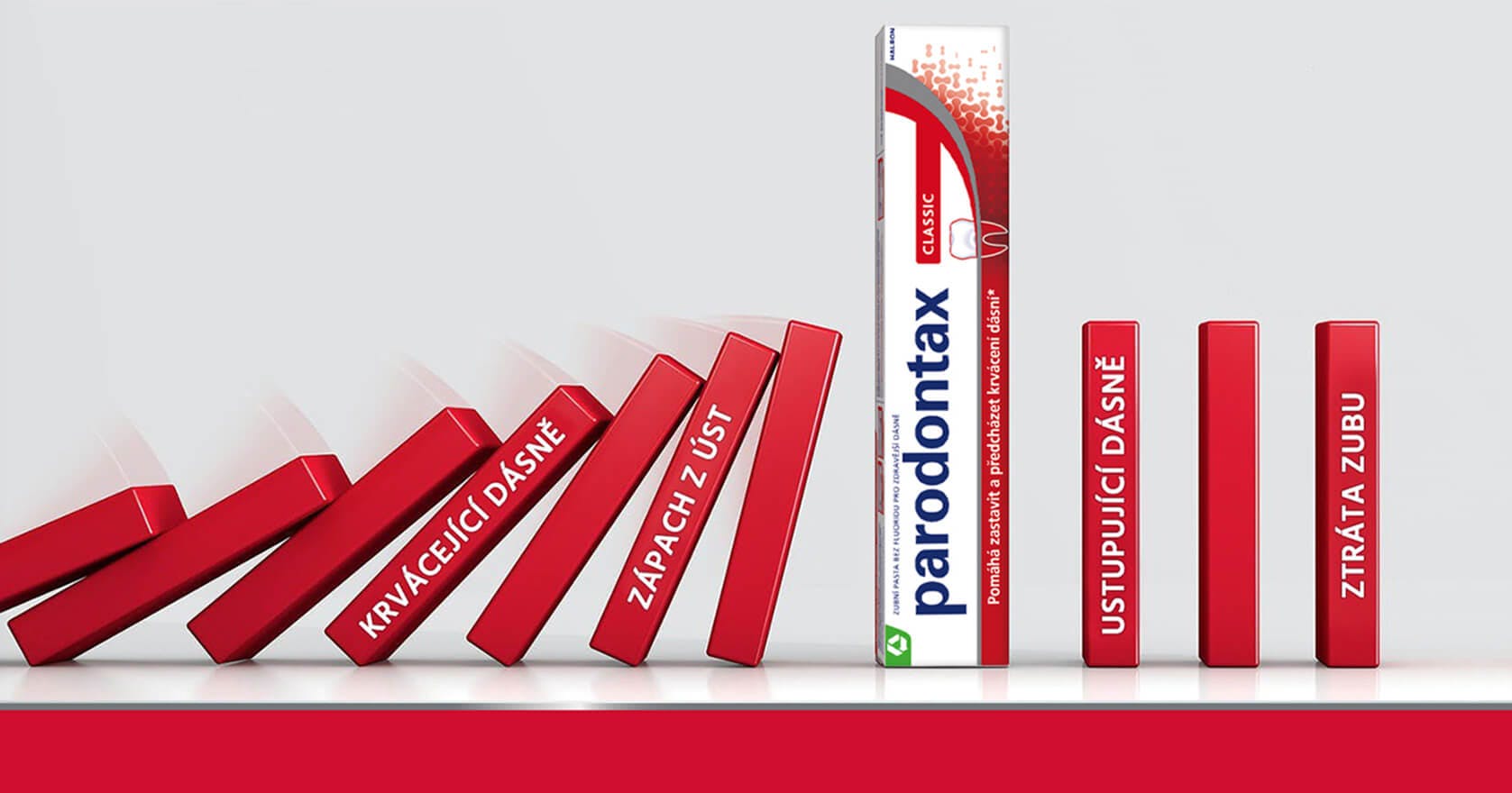 parodontax domino campaign