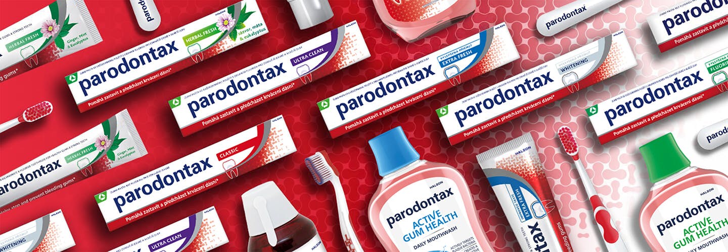 parodontax product range banner