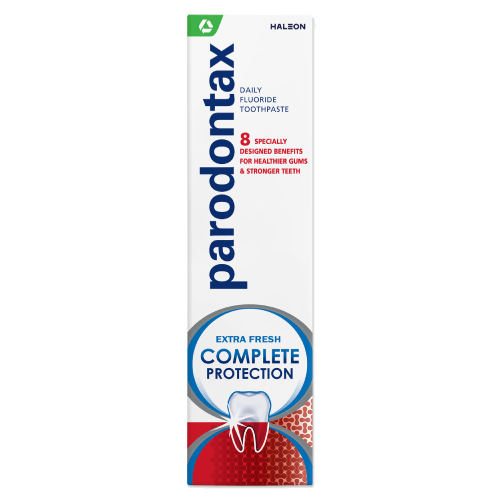 parodontax Complete Protection Tandpasta: tandpasta med 8 fordele for sundt tandkød og stærke tænder