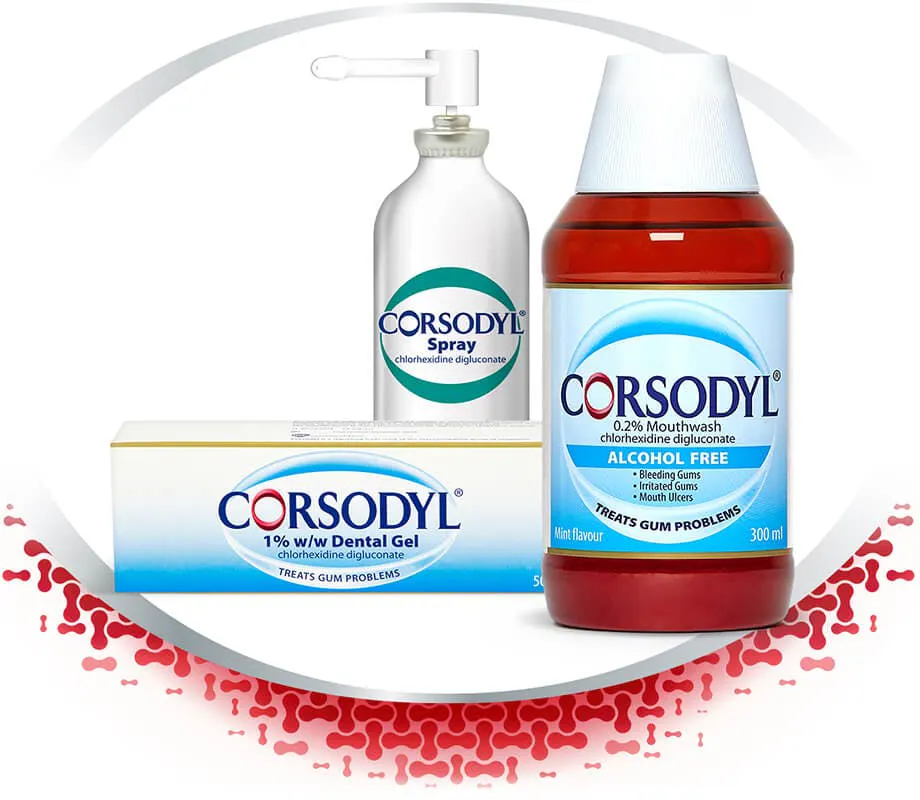 Corsodyl Intensive Treatment product range