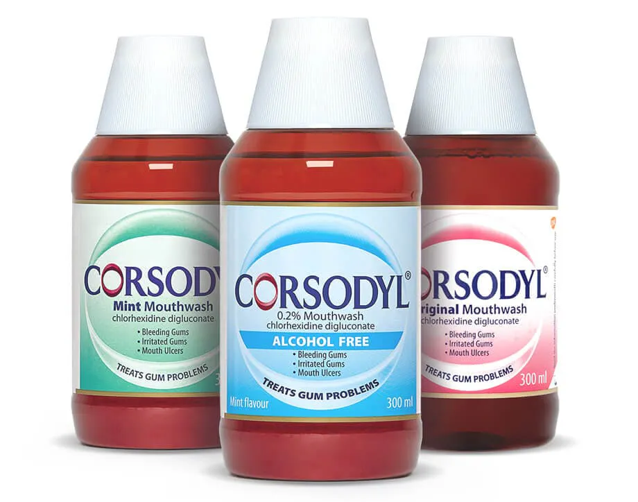 Corsodyl Intensive Treatment mouthwash range