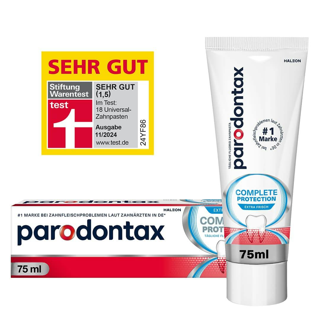 parodontax Complete Protection Extra Frisch Zahnpasta 75 ml Tube mit Box