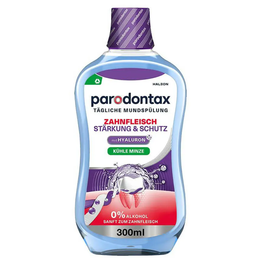 parodontax Zahnfleisch Stärkung & Schutz Kühle Minze Mundspülung 300 ml Flasche