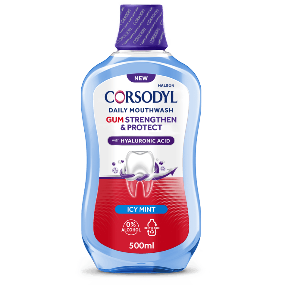 Corsodyl Gum Strengthen and Protect Mouthwash Icy Mint