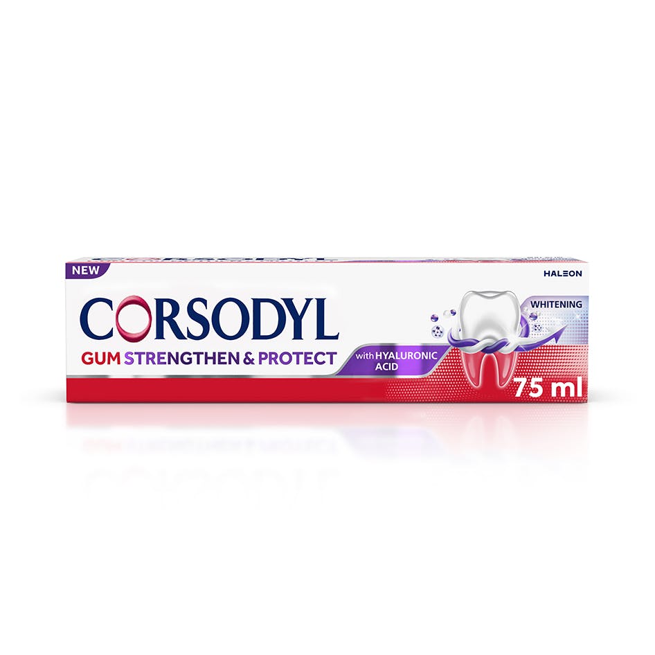 Corsodyl Gum Strengthen and Protect Toothpaste Whitening 